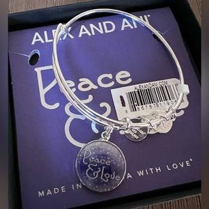 Alex and Ani Peace and Love Bracelet NWT